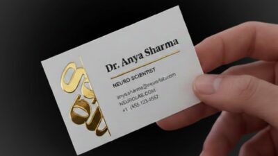 Business Cards – Raised Foil Card